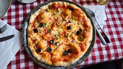pizza on a plate