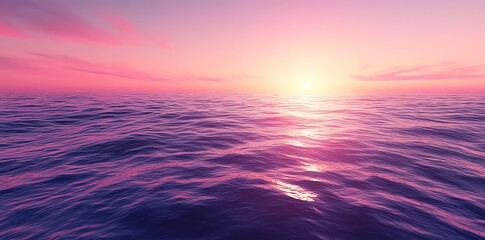 Obraz premium Ocean waves at sunset