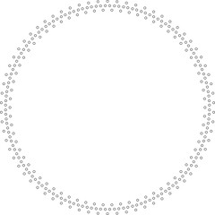 Star shape dots outline. Geometric element