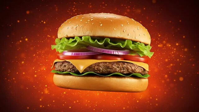 Delicious cheeseburger