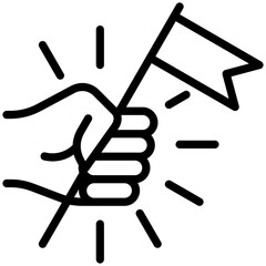 independence  icon for Self improvement, business, website, application, printing, document, poster design, etc