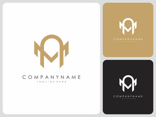 vector logo of the initials MA