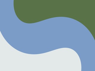 A calming abstract background with green, blue, and white waves.