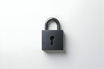 Padlock Isolated on White Background for Security Concepts