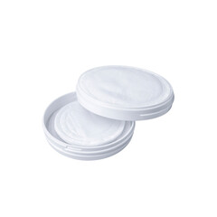Round White Container with Soft Cotton Rounds - Skincare and Makeup Removal Product