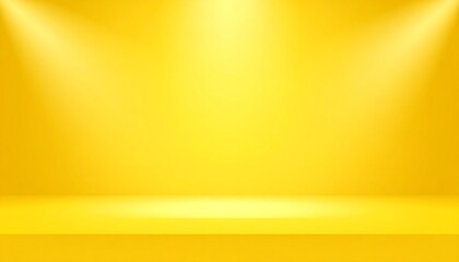 Yellow Studio Background for Product Display