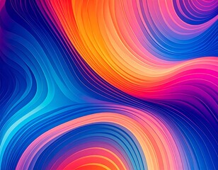 Obraz premium Colorful gradient concentrated line material 
