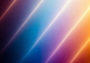 Illustration of diagonal glowing light streaks in a vibrant color gradient background