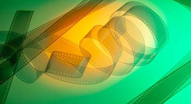 real movie strip for poster banner background