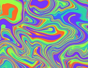 Fototapeta premium Abstract Wavy Fluid Pattern – Psychedelic Optical Illusion