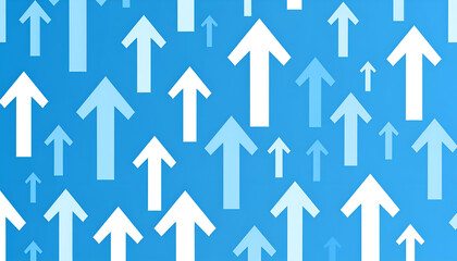 Upward Arrows Blue Background. (1)