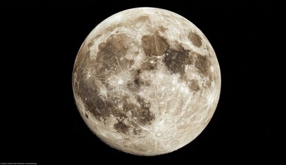 Obraz premium Full Moon Night Sky Space Astronomy Background Wallpaper