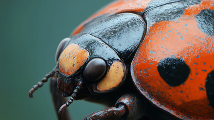 Closeup ladybug details