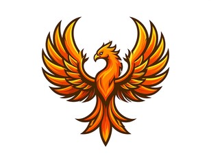 Obraz premium Fiery phoenix in flight