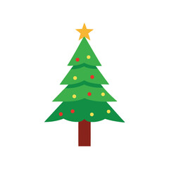 Obraz premium Winter Holiday Tree Vector Clipart – Christmas Season Graphic