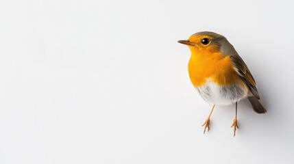Robin isolated on white background