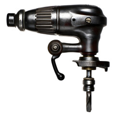Vintage industrial drill studio shot