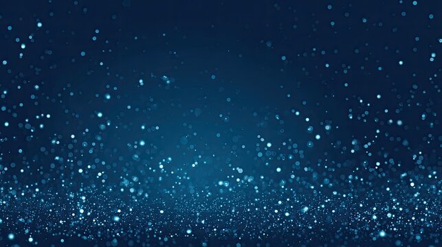Abstract dark blue background with shimmering particles