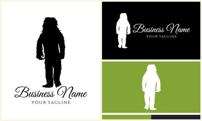 Bigfoot Silhouette Logo Design. (3)