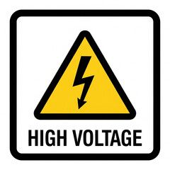 high voltage sign