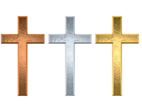 cross on a wooden background