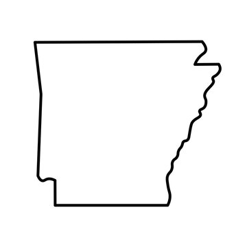 recommend clip art: Arkansas state map outline