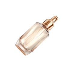 Elegant Rose Gold Perfume Bottle Mockup with Spray Top