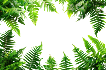 Lush fern leaves frame a dark center (1)