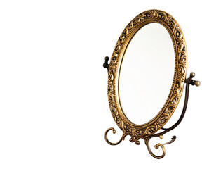 antique mirror isolated on white