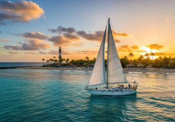 Sailing into the sunset, a tropical island paradise getaway experience