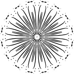 black and white vector illustration