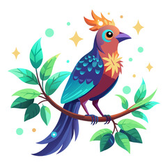 Fototapeta premium bird on tree