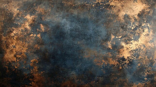 The beauty of aged copper and bronze creates a striking old textured background.