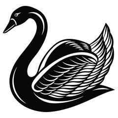Fototapeta premium -swan-vector-icon.eps