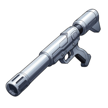 Gun Blaster Steel Angled Down