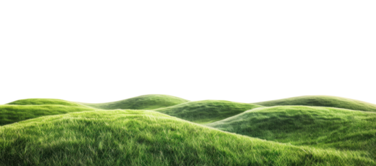 Rolling hills of vibrant green grass (1)