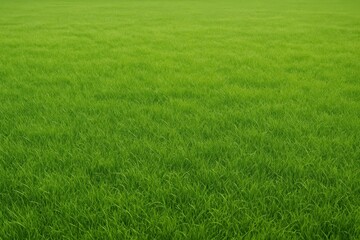 Obraz premium Vibrant green grass meadow with perfect texture creating natural carpet background