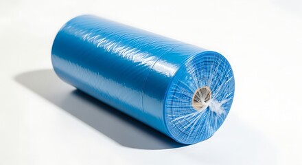 Rolled Blue Plastic Sheeting