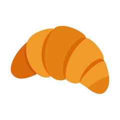 Croissant vector on white background