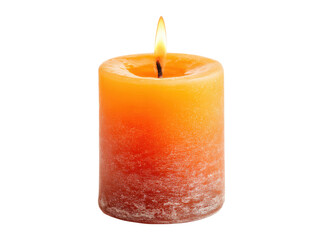 Glowing orange and red candle flame burning brightly light, Isolated, Png Transparent Background