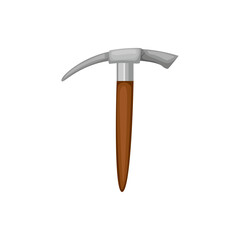 Illustration of a classic pickaxe tool for mining and construction
