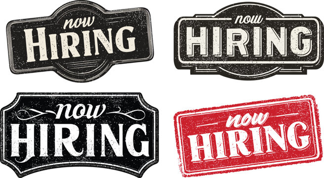 Hiring Signage, Employment Opportunity