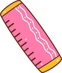 school stationery of ruler vector illustration 