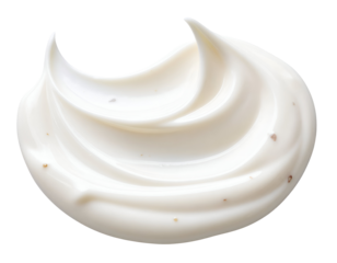Ranch dressing smear isolated on transparent background