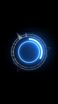 Vertical music equalizer, for music party, 4k footage