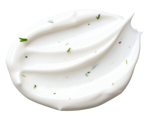 Tartar sauce smear isolated on transparent background