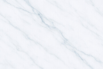 Obraz premium White Marble Background with Gray and Cool Blue Veining – Modern Minimal Stone Texture