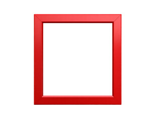 red frame isolated on white