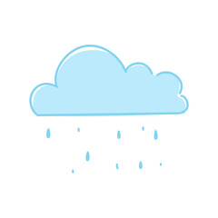 cloud computing concept rain