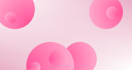 Gradient Abstract background with pink circles and Copy Space for Insert Elements